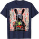 Hip Hop Y2K Vintage Hipster Hare Streetwear Bunny Samurai T-Shirt - T-Shirt | Navy
