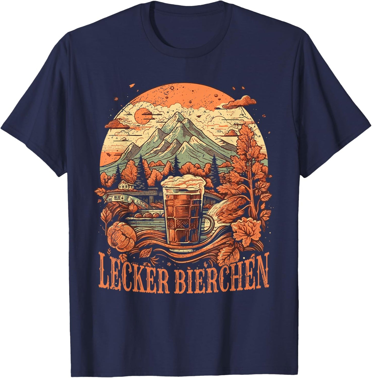 Lecker Bierchen T-Shirt - T-Shirt | Navy