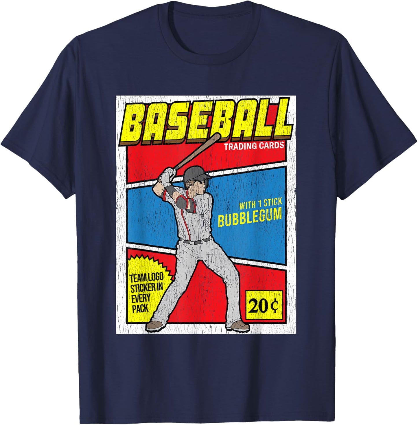 Baseball Collection Baseball Cards T-Shirt - T-Shirt | Navy