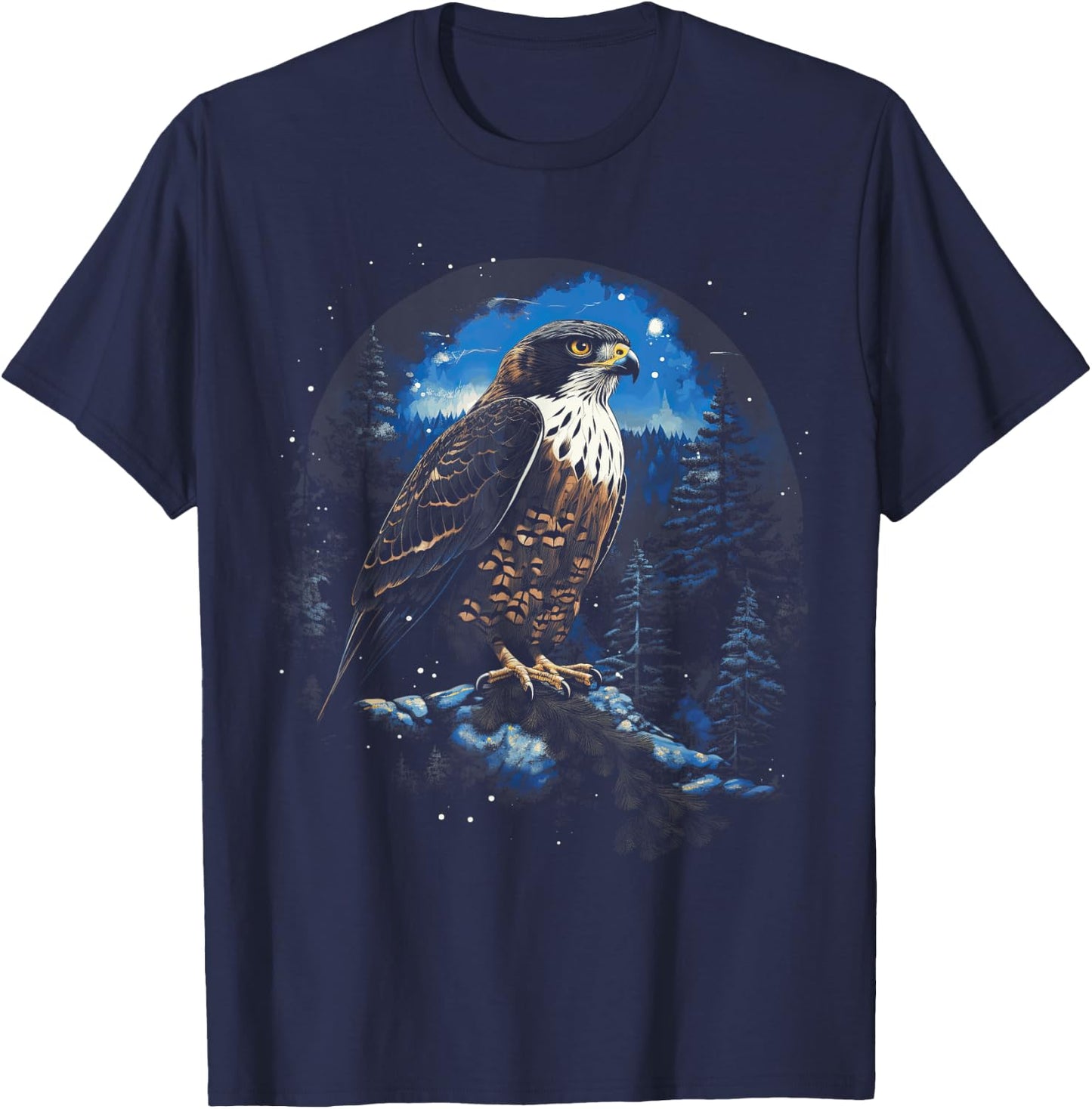 Falcon Animal Wildlife T-Shirt - T-Shirt | Navy