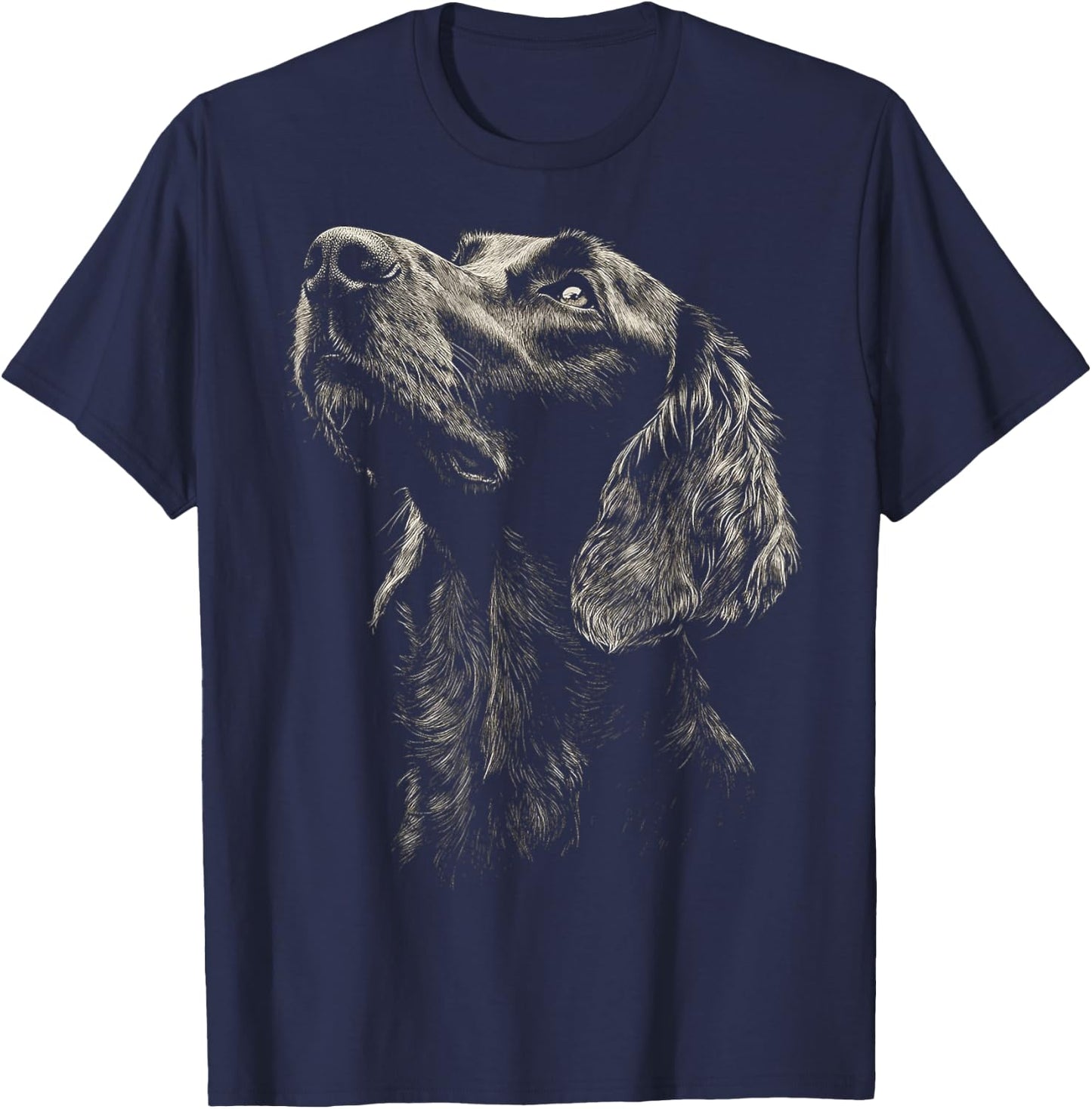Irish Setter Dog Motif Pet Artwork Irish Setter Women Kids T-Shirt - T-Shirt | Navy