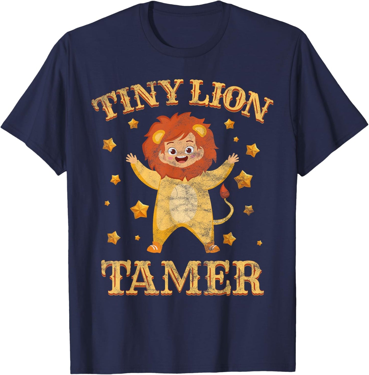 Circus Lion Tamer Shirt - Circus Shirts - Tiny Lion Tamer T-Shirt - T-Shirt | Navy