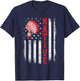 Native - American Day USA Flag Cherokee Indigenous People T-Shirt - T-Shirt | Navy
