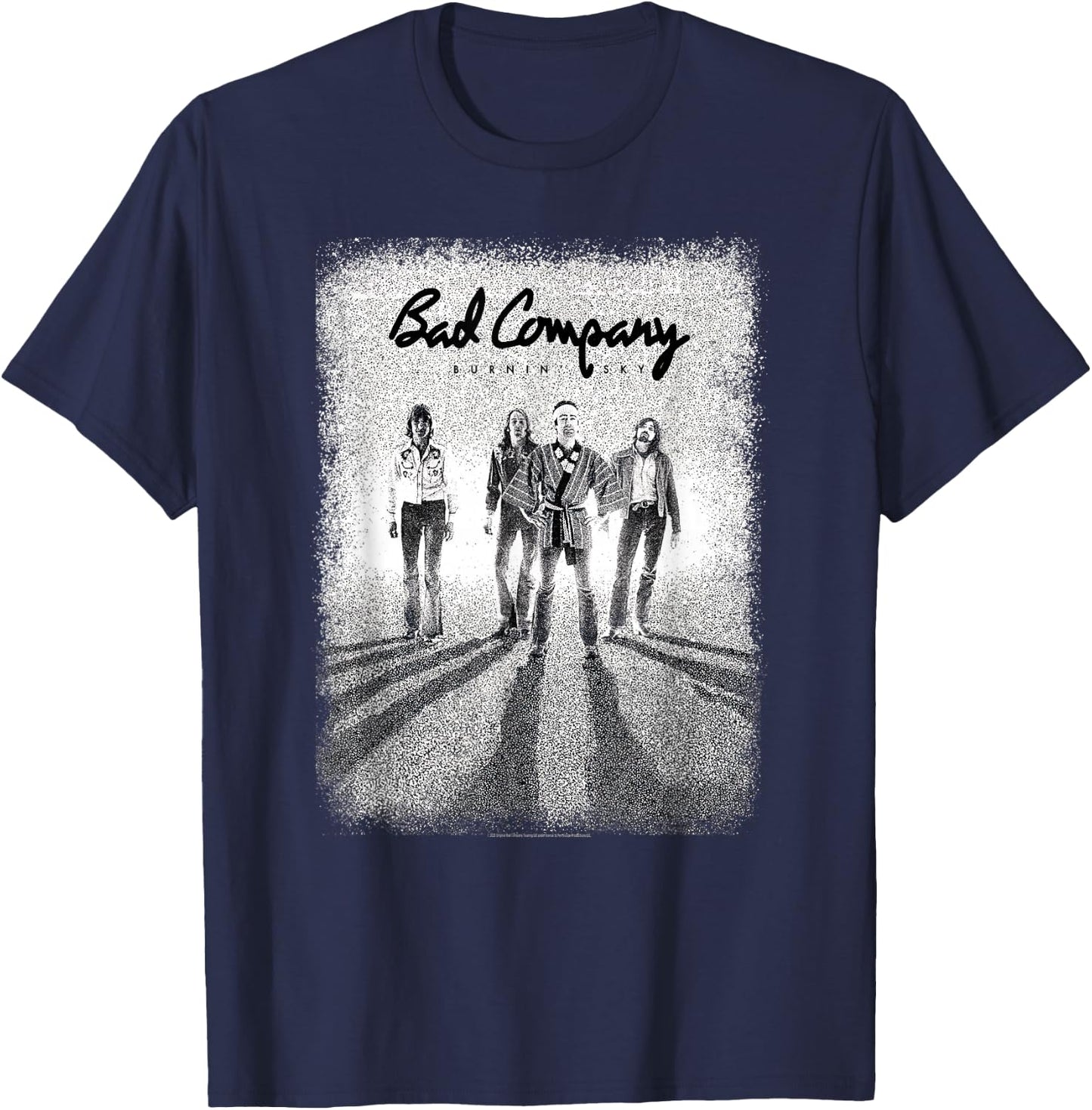 Bad Company Burnin' Sky Photo T-Shirt - T-Shirt | Navy