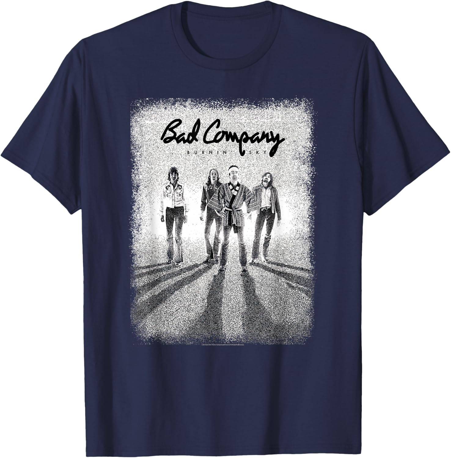 Bad Company Burnin' Sky Photo T-Shirt - T-Shirt | Navy