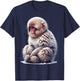 Snow Monkey Design T-Shirt - T-Shirt | Navy