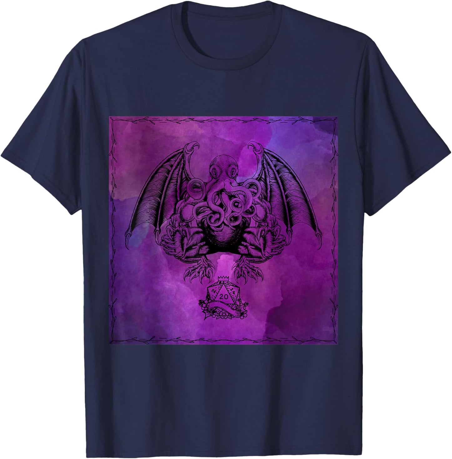 Illithid Purpur T-Shirt - T-Shirt | Navy
