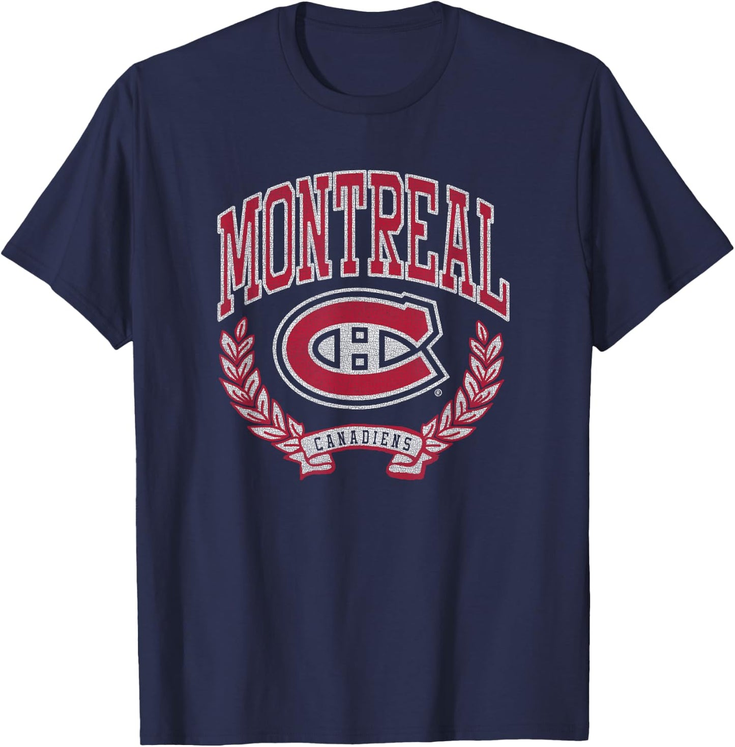 Montreal Canadiens Vintage Victory Royal Officially Licensed T-Shirt - T-Shirt | Navy