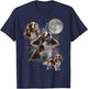 Cavalier King Charles Spaniel Howling At The Moon T-Shirt - T-Shirt | Navy