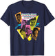 Stranger Things 4 Lucas, Max, Dustin, Eleven, Mike T-Shirt - T-Shirt | Navy