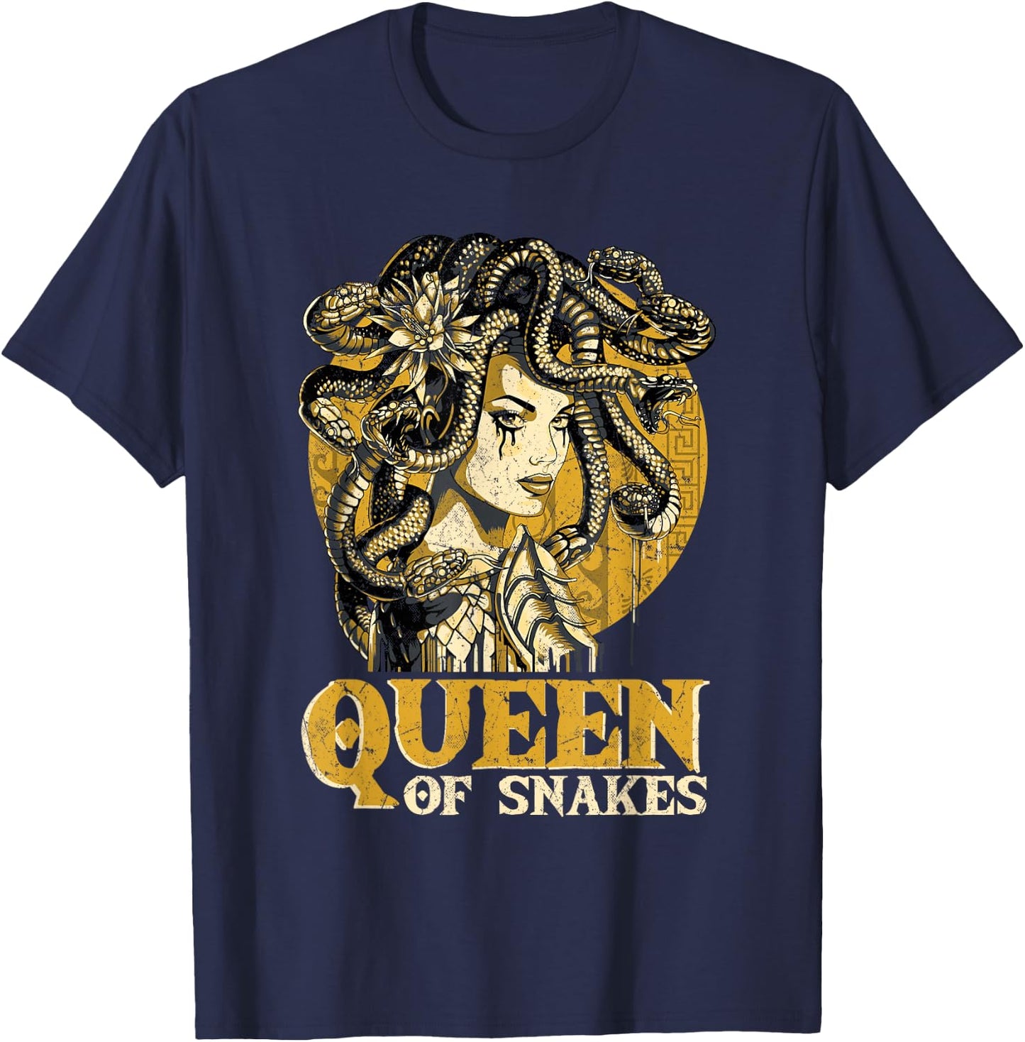 Medusa Queen Of Snakes Medusa Costume T-Shirt - T-Shirt | Navy