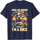 Ducks Are Awesome I'm Awesome Therefore I'm a Duck Animal T-Shirt - T-Shirt | Navy