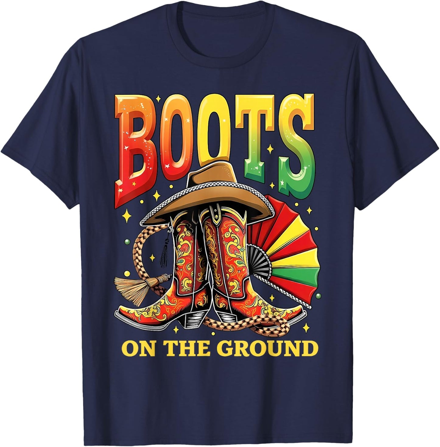 Boots on The Ground Juneteenth Cowgirl Pride Women T-Shirt - T-Shirt | Navy