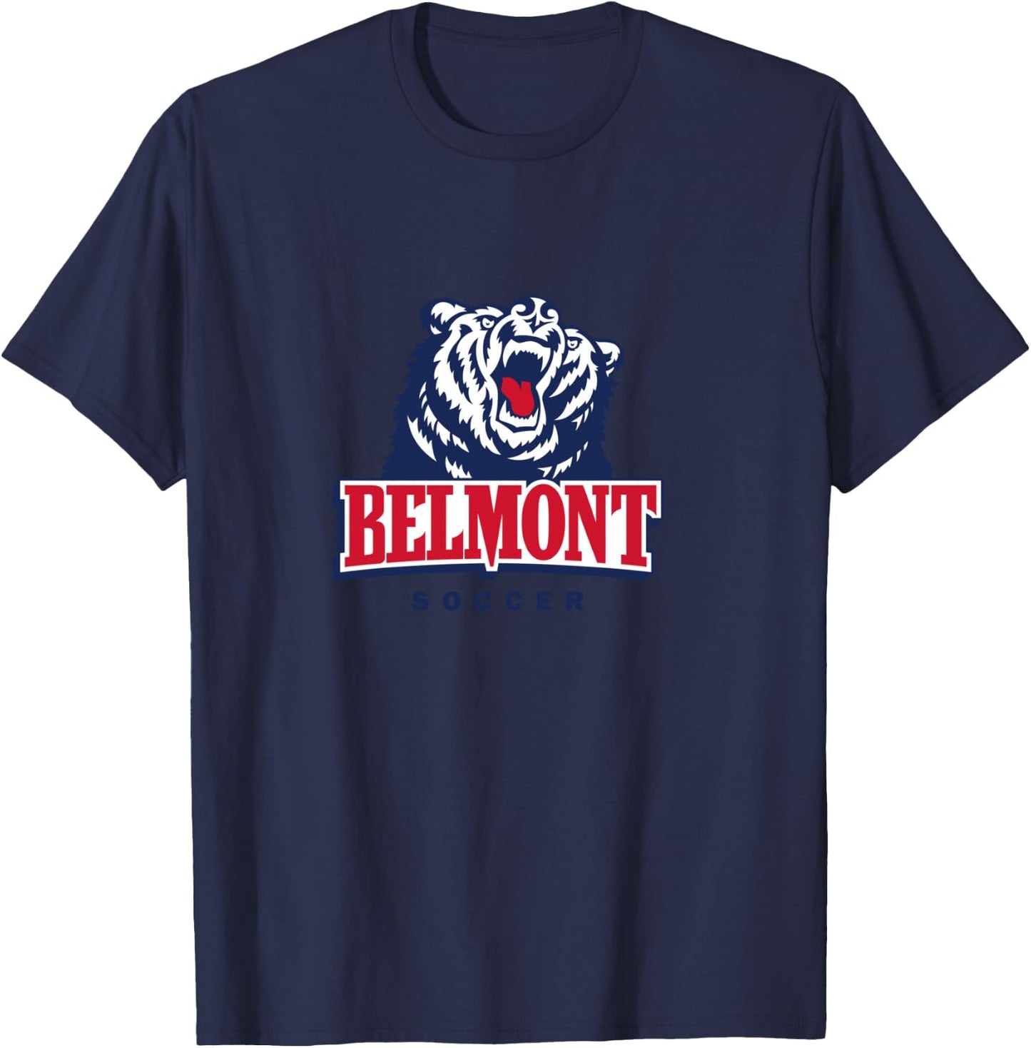 Belmont University Soccer Bruins Apparel Fans T-Shirt - T-Shirt | Navy