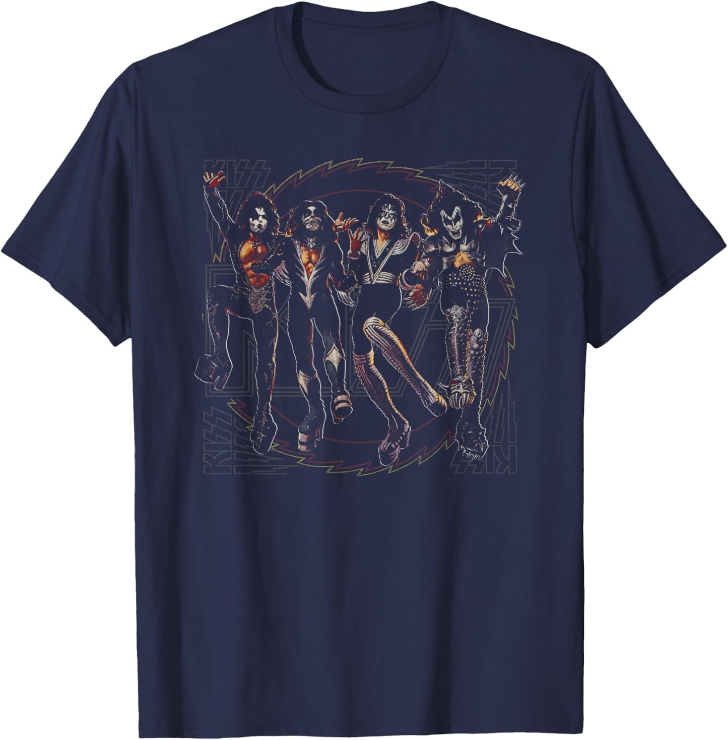 KISS - Destroyer Resurrected T-Shirt - T-Shirt | Navy