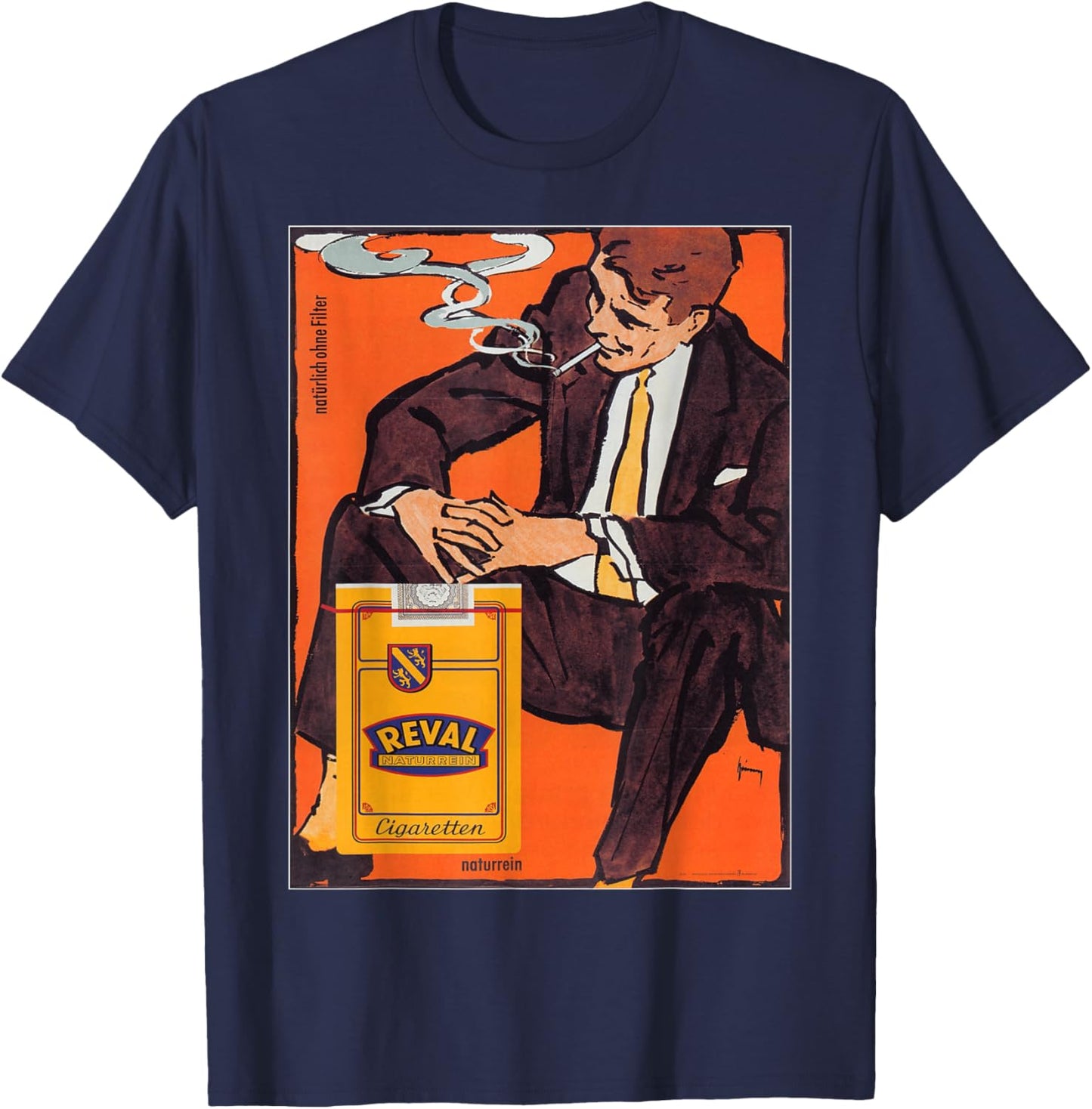 Vintage poster - Reval Cigarettes Retro T-Shirt - T-Shirt | Navy