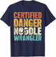 Certified Snake Handler - Danger Noodle Snake T-Shirt - T-Shirt | Navy