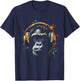 Affe Musik Bunte Musiker Tier Thema Tier Dschungel Kunst Affe T-Shirt - T-Shirt | Navy