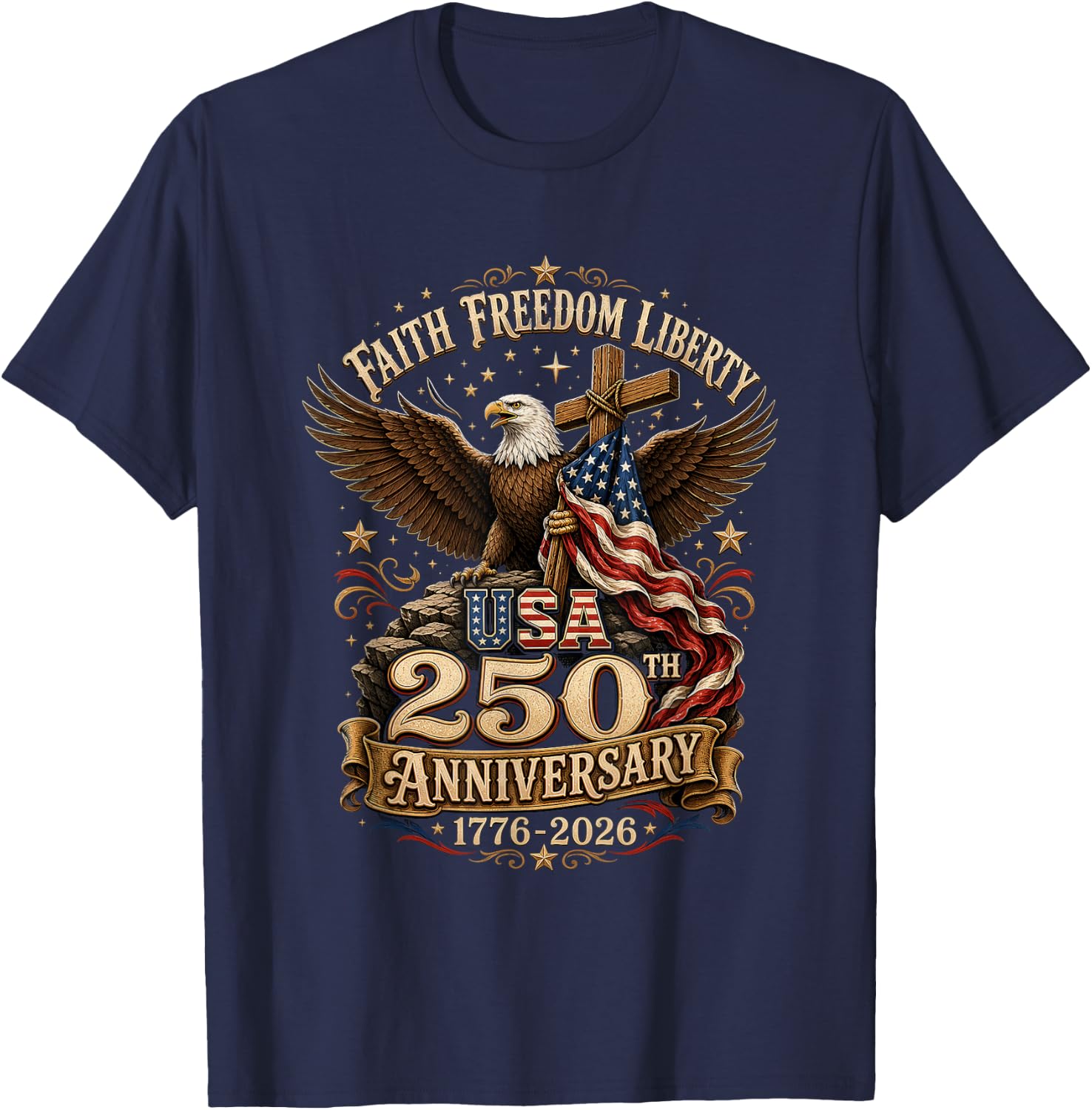 USA 250th Anniversary T-Shirt - T-Shirt | Navy