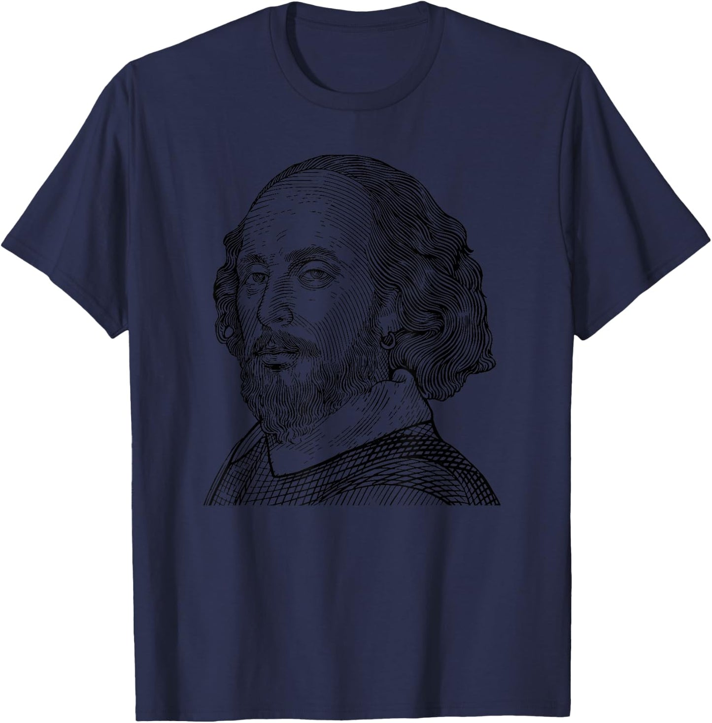 William Shakespeare Literature T-Shirt - T-Shirt | Navy
