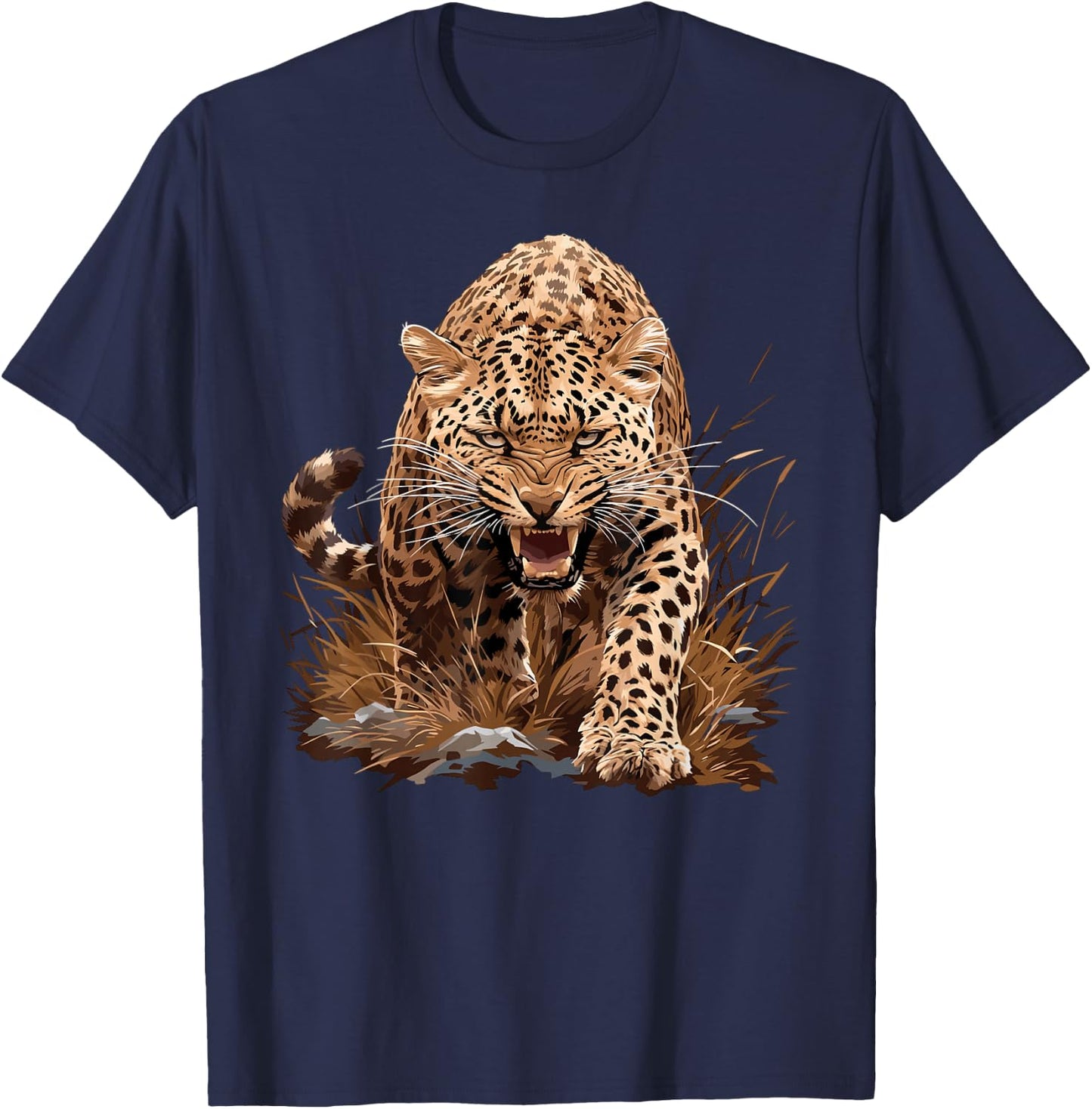 Amur Leopards Lovers Amur Leopard T-Shirt - T-Shirt | Navy