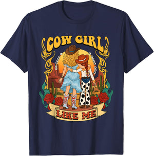 Cowgirl Like Me I Knew It I Knew You T-Shirt - T-Shirt | Navy