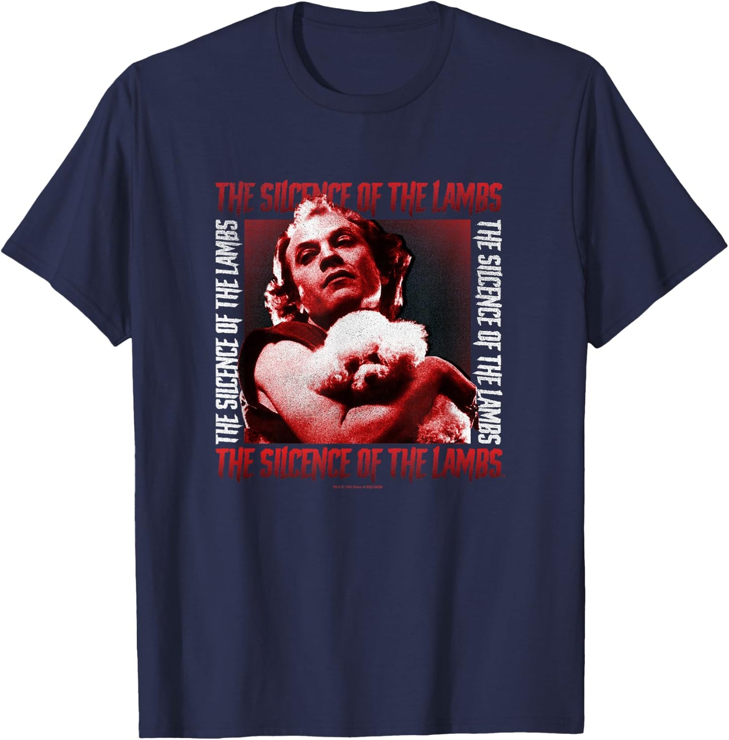 The Silence of The Lambs Buffalo Bill Vintage Portrait T-Shirt - T-Shirt | Navy