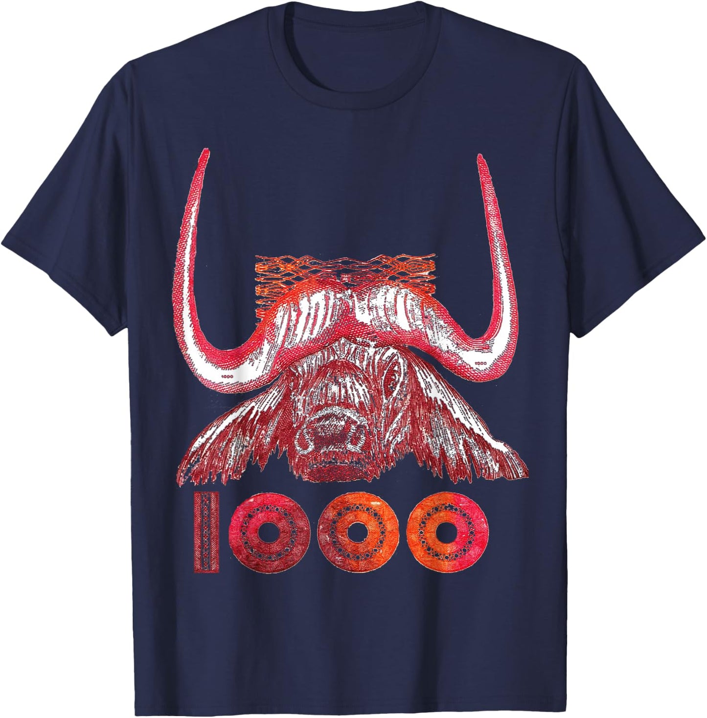 ALGERIA, BULL, DINAR, ALGERIA , Black, S T-Shirt - T-Shirt | Navy