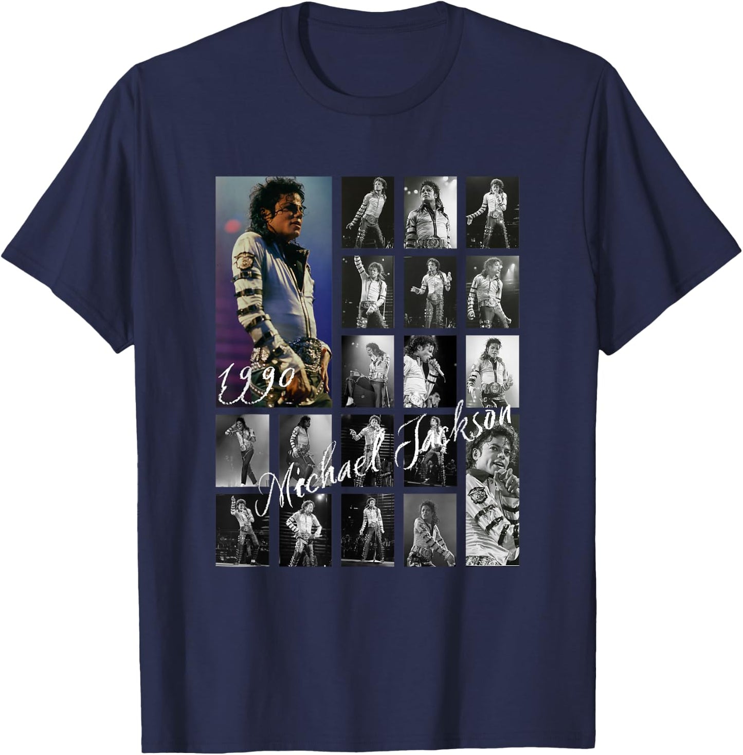 Michael Jackson 077 T-Shirt - T-Shirt | Navy
