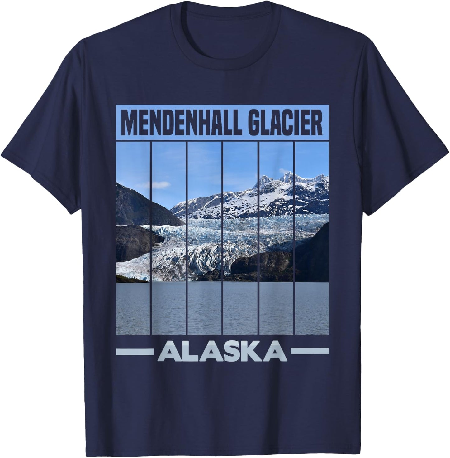 Mendenhall Glacier Alaska T-Shirt - T-Shirt | Navy