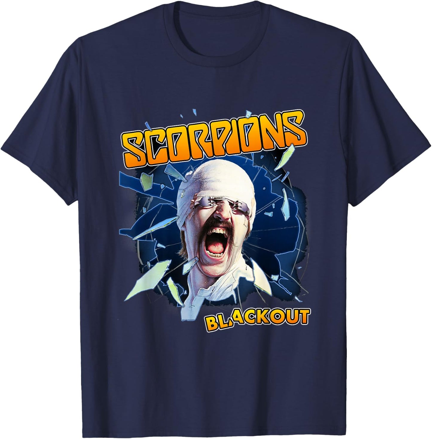 Offizielle Scorpions , Schwarz, , Kurzarm, S, EU 41/15, Klassisch, Musik, Scorpions-Fans T-Shirt - T-Shirt | Navy
