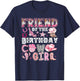 Friend of The Birthday Cow-Girl Rodeo Cow Girl Birthday T-Shirt - T-Shirt | Navy