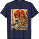 Tung Tung Tung Sahur Japanese Poster Brainrot Meme Funny T-Shirt - T-Shirt | Navy