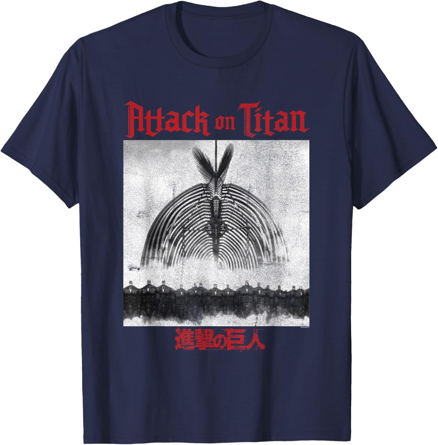 Attack on Titan Season 4 The Rumbling , black T-Shirt - T-Shirt | Navy
