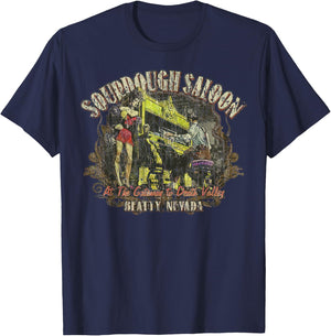 Sourdough Saloon Beatty 1905 Retro Vintage T-Shirt - T-Shirt | Navy
