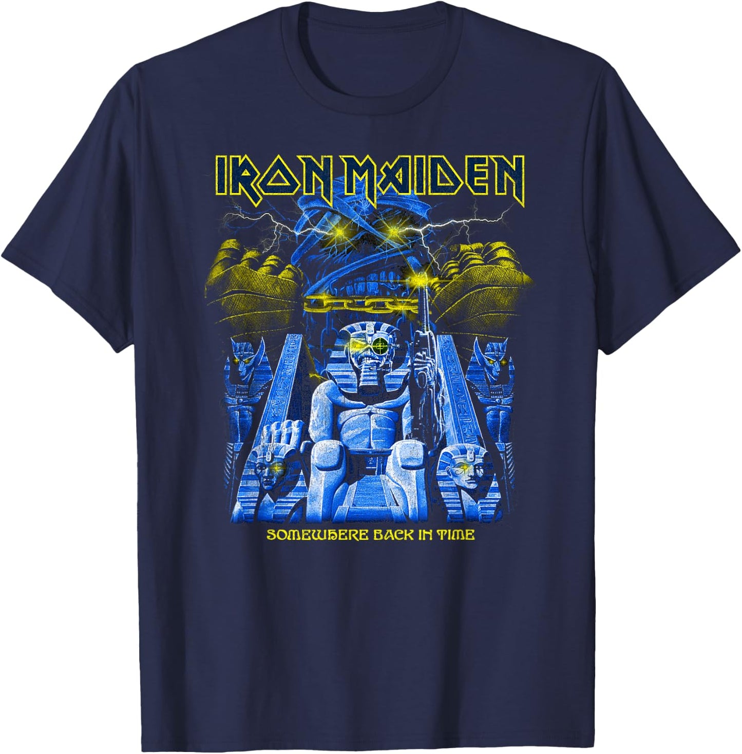 Iron Maiden - Back In Time Mummy T-Shirt - T-Shirt | Navy
