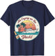 No Crying on the Yacht Sunset Champagne Scene T-Shirt - T-Shirt | Navy