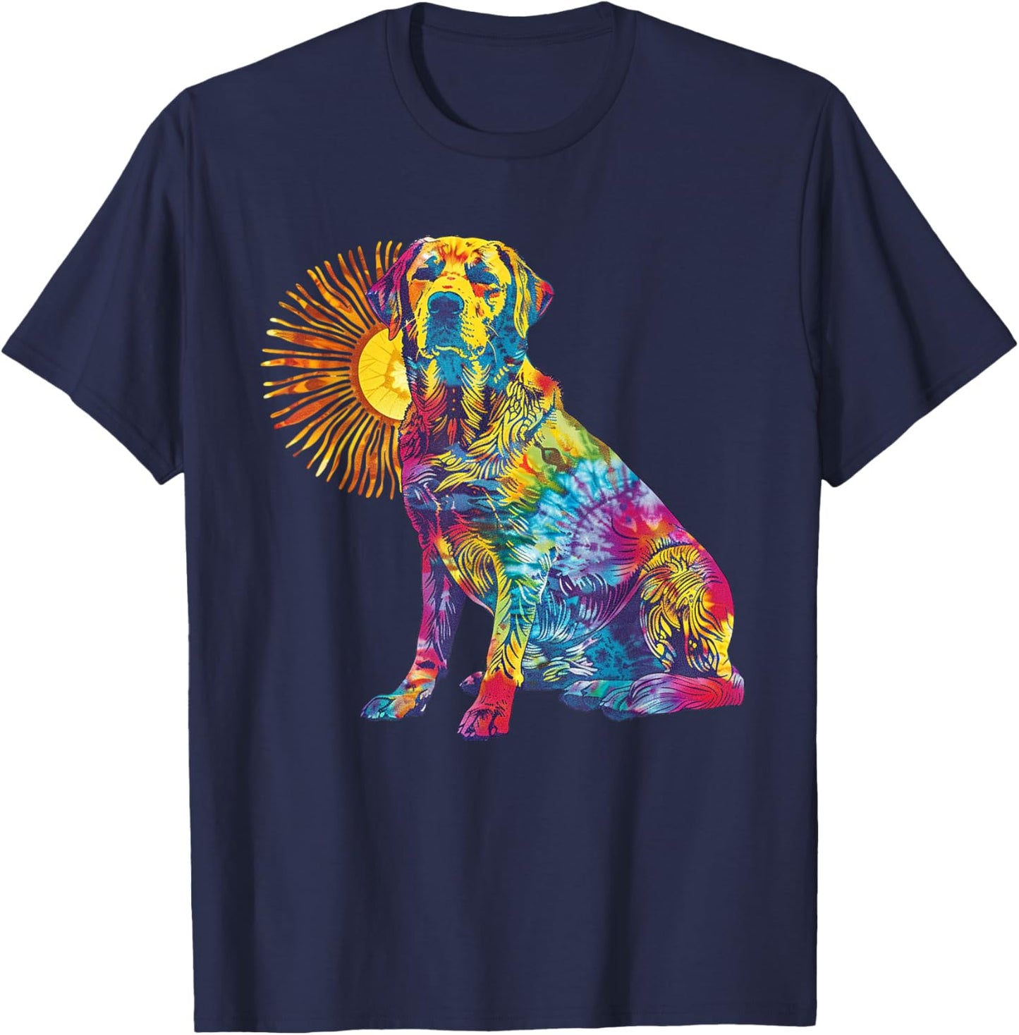 Labrador Retriever Hippie Artwork Shirt Men Women Kids T-Shirt - T-Shirt | Navy