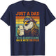 Bald Eagle Just A Dad Who Always Came Back with The Milk T-Shirt - T-Shirt | Navy