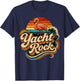 Yacht Rock Flamingo Vintage 70s 80s Music Vibes Grunge Retro T-Shirt - T-Shirt | Navy