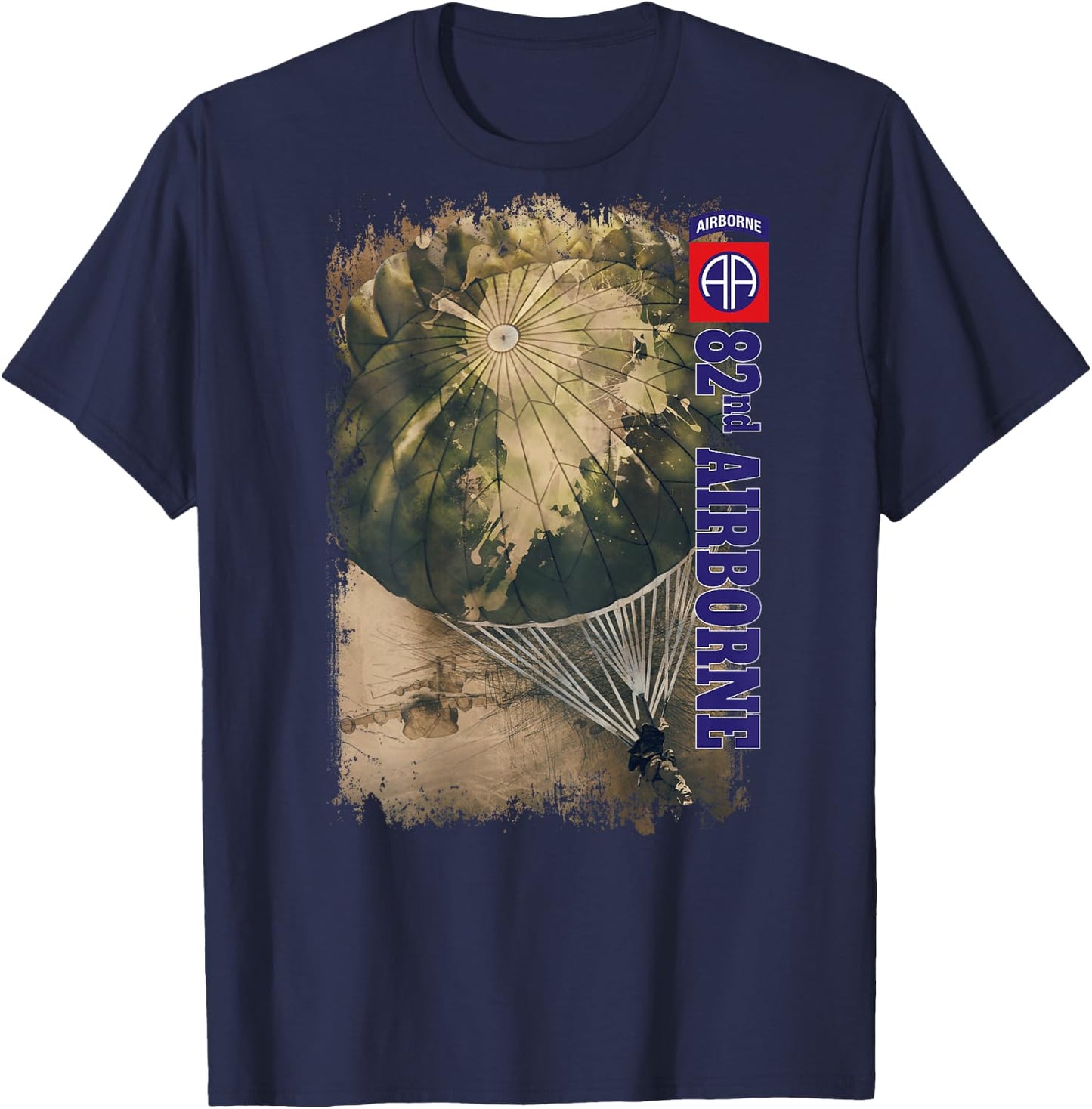 US Army 82nd Airborne Division T-Shirt - T-Shirt | Navy