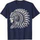 Aztec Warrior Mayan Indigenous Mexican Aztec Jaguar T-Shirt - T-Shirt | Navy