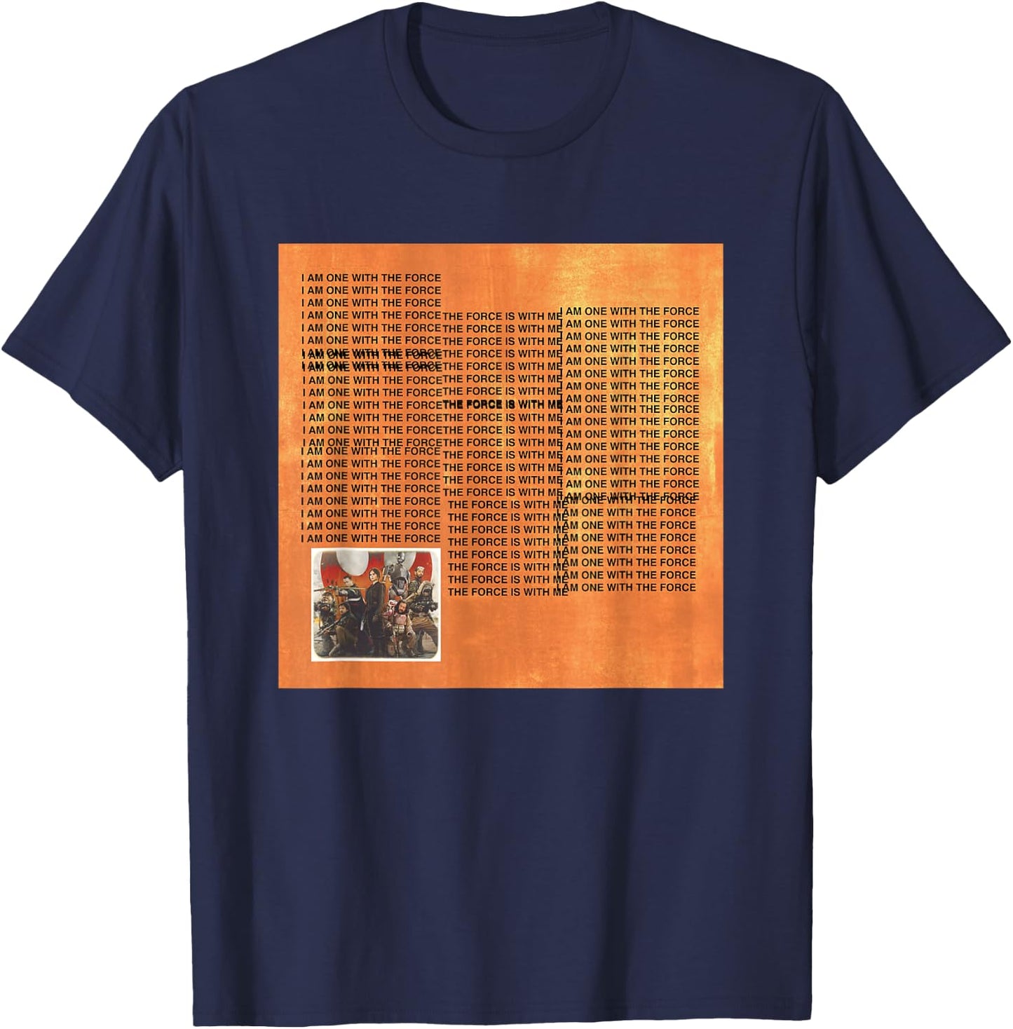 Star Wars Rogue One The Life Of Chirrut Retro Big Quote Logo T-Shirt - T-Shirt | Navy