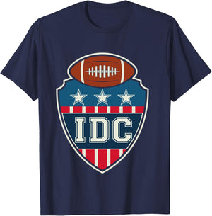 IDC American Football Lover Retro T-Shirt - T-Shirt | Navy
