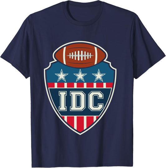 IDC American Football Lover Retro T-Shirt - T-Shirt | Navy