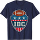 IDC American Football Lover Retro T-Shirt - T-Shirt | Navy