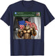 There is Motion At Your Front Door Bigfoot Meme 4th of July T-Shirt - T-Shirt | Navy