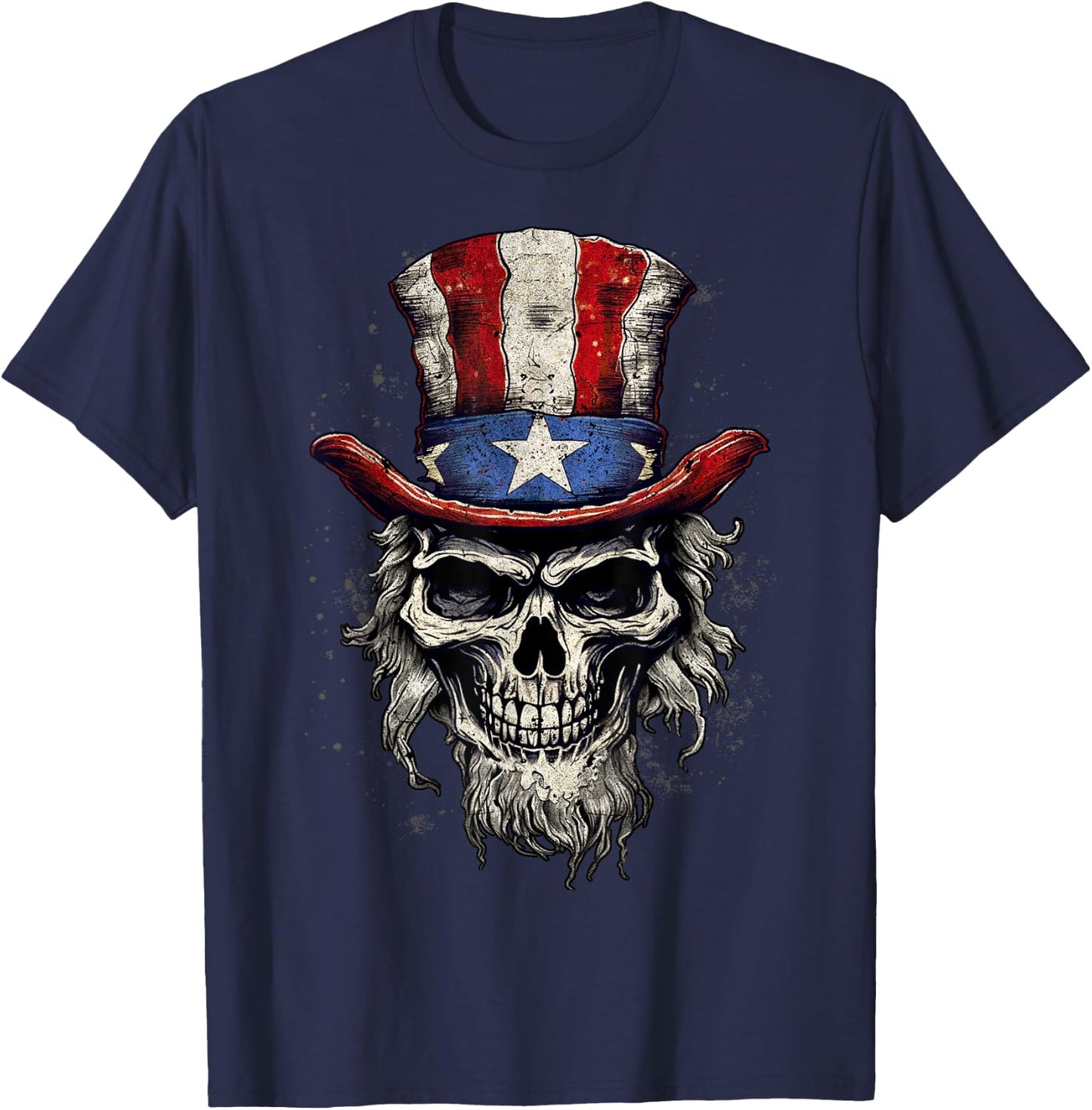 Uncle Sam Skull T-Shirt - T-Shirt | Navy