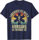 I Survived My Wife's Nursing Degree. Nursing Graduation T-Shirt - T-Shirt | Navy