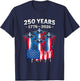 250 Anniversary USA Flag T-Shirt - T-Shirt | Navy
